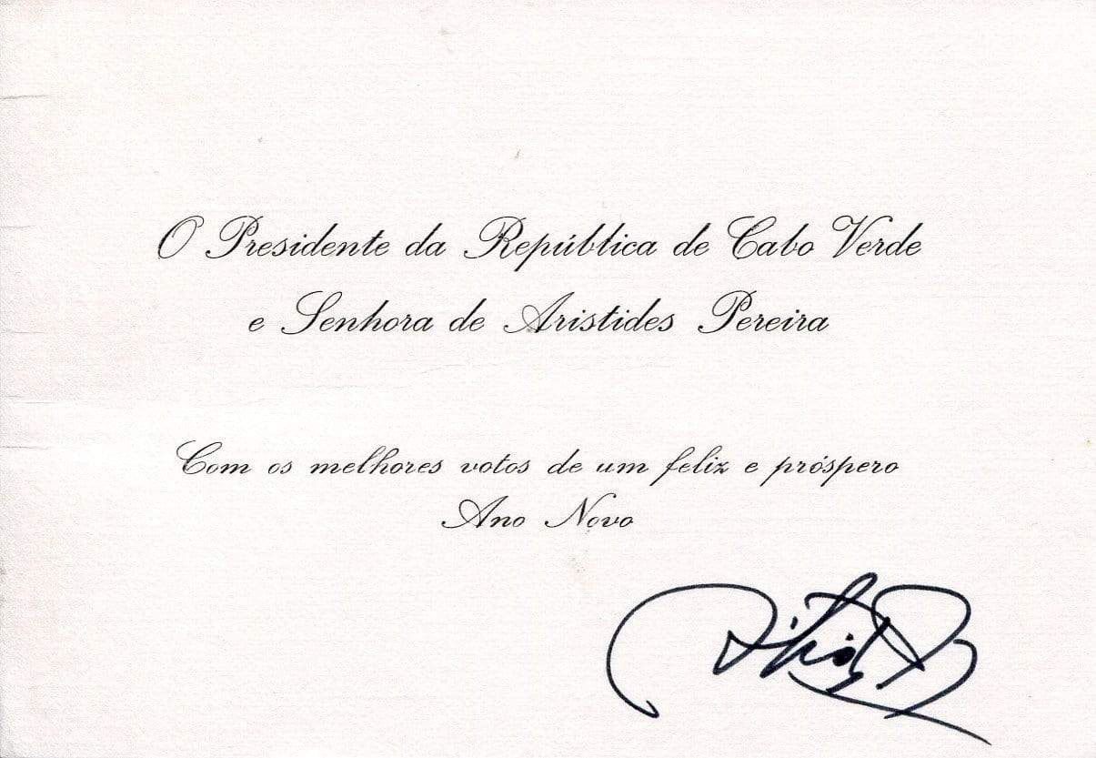 Pereira, Aristides autograph