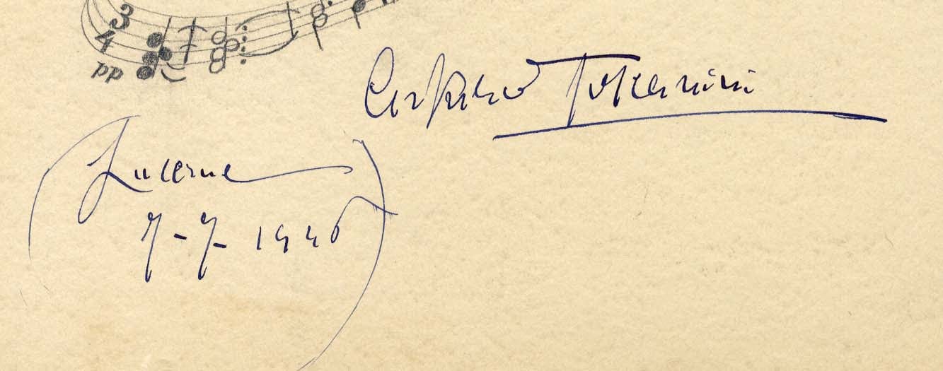 Arturo Toscanini Autograph Autogramm | ID 7571241042069