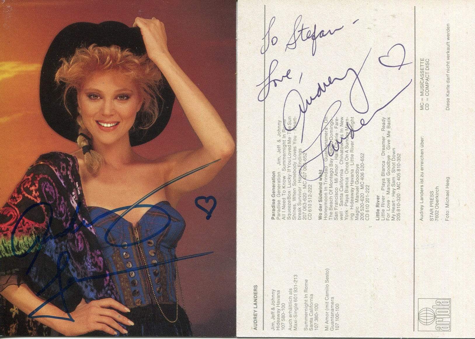 Landers, Audrey autograph