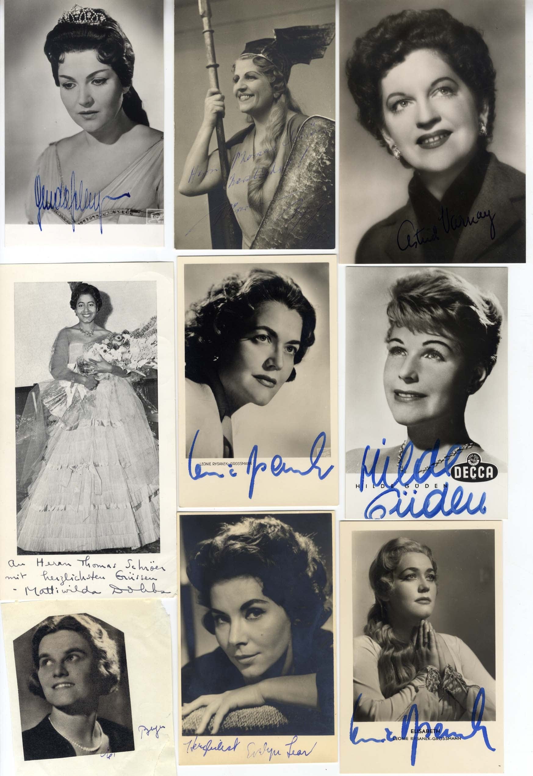 Soprano Collection (25) Autographs
