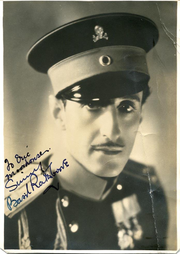 Rathbone, Basil autograph