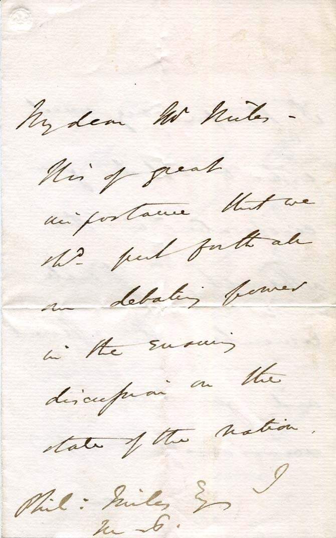 Benjamin Disraeli Autograph Autogramm | ID 7080975564949