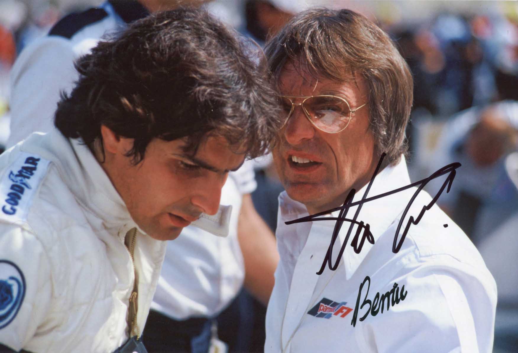 Bernard Charles &amp; Nelson Ecclestone &amp; Piquet Autograph Autogramm | ID 7831446225045