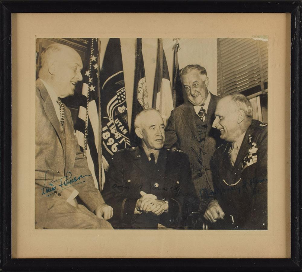 Montgomery of Alamein, Bernard Law & Bradley, Omar autograph