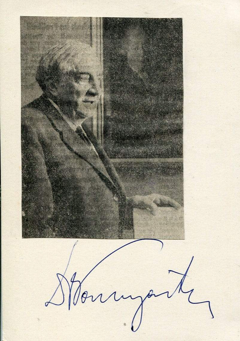 Paumgartner, Bernhard autograph