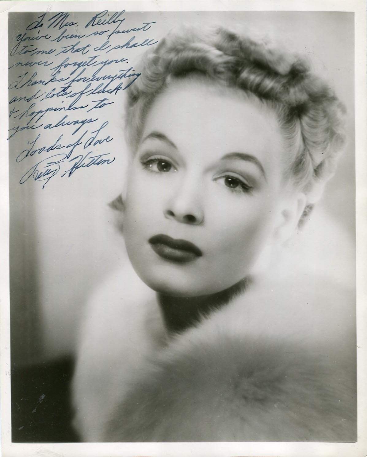 Hutton, Betty autograph
