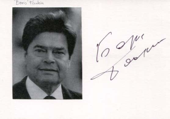 Boris Pankin Autograph Autogramm | ID 7395360047253