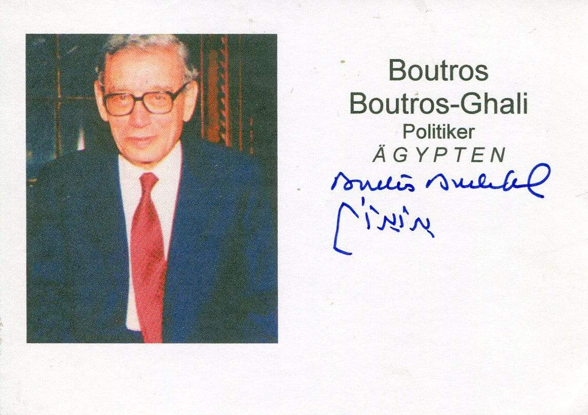 Boutros  Boutros-Ghali Autograph Autogramm | ID 6847717474453