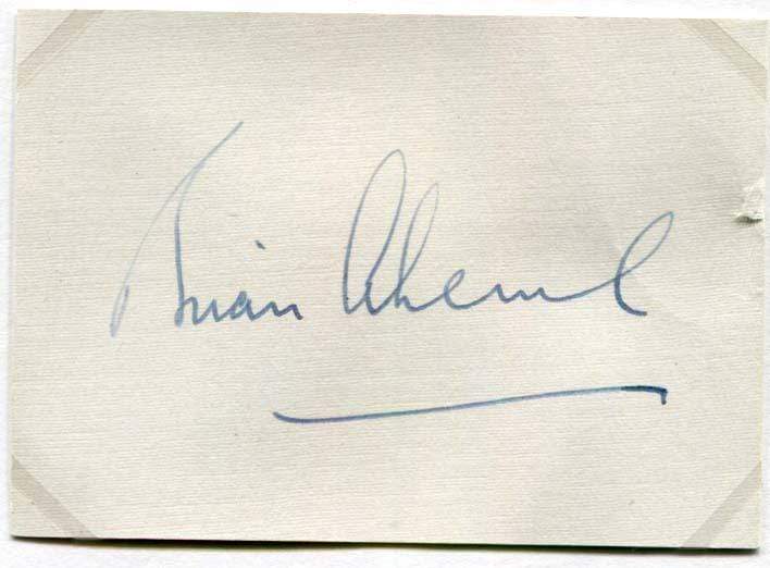 Aherne, Brian autograph