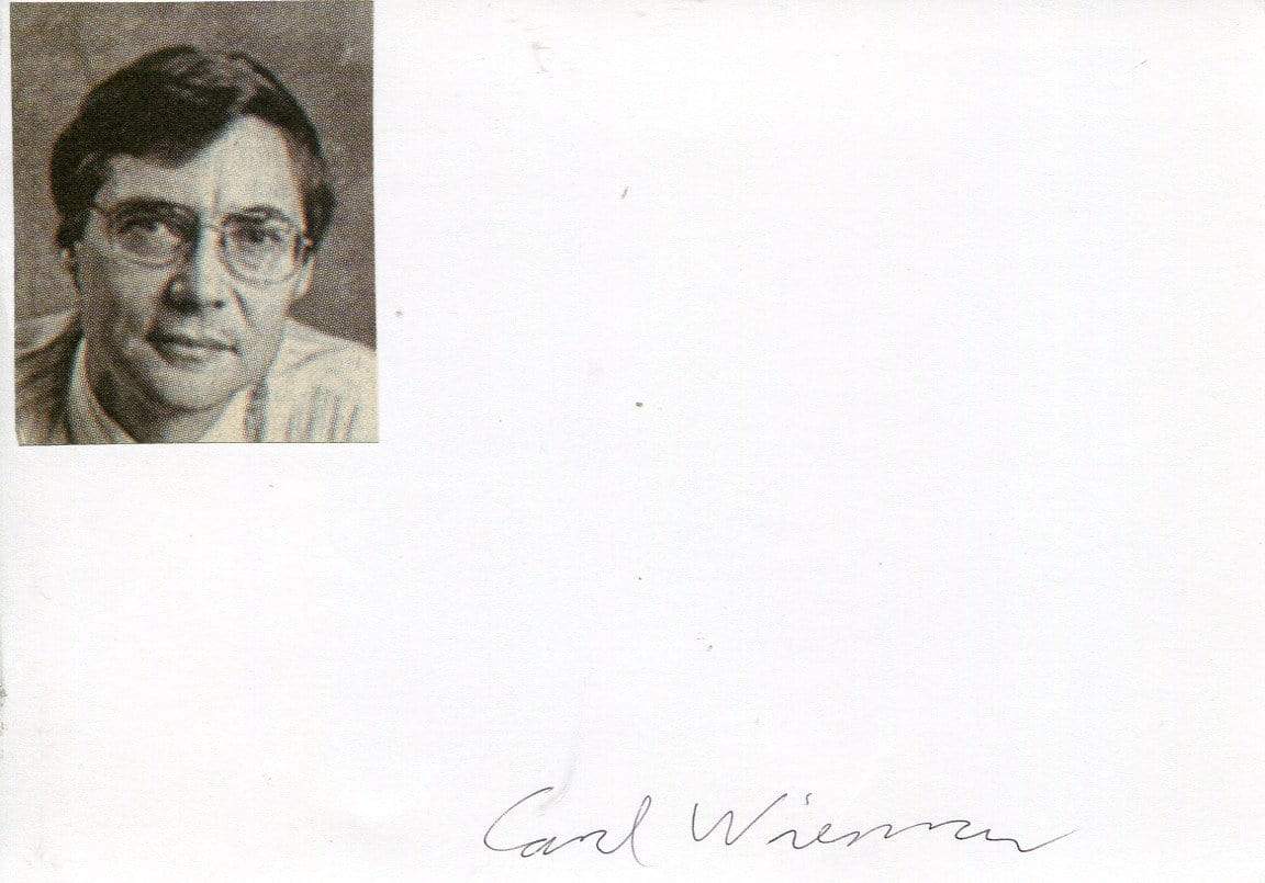 Wieman, Carl autograph