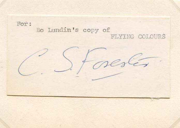 Forester, Cecil Scott autograph