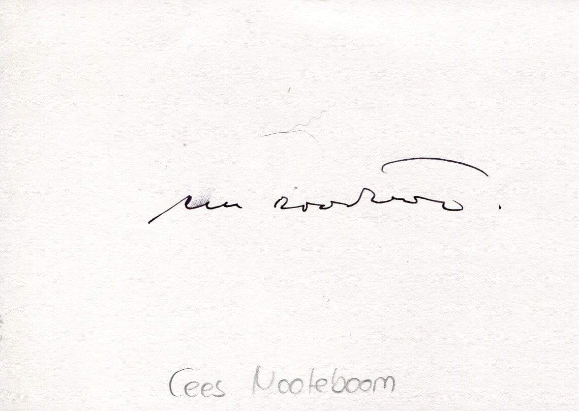 Nooteboom, Cees autograph