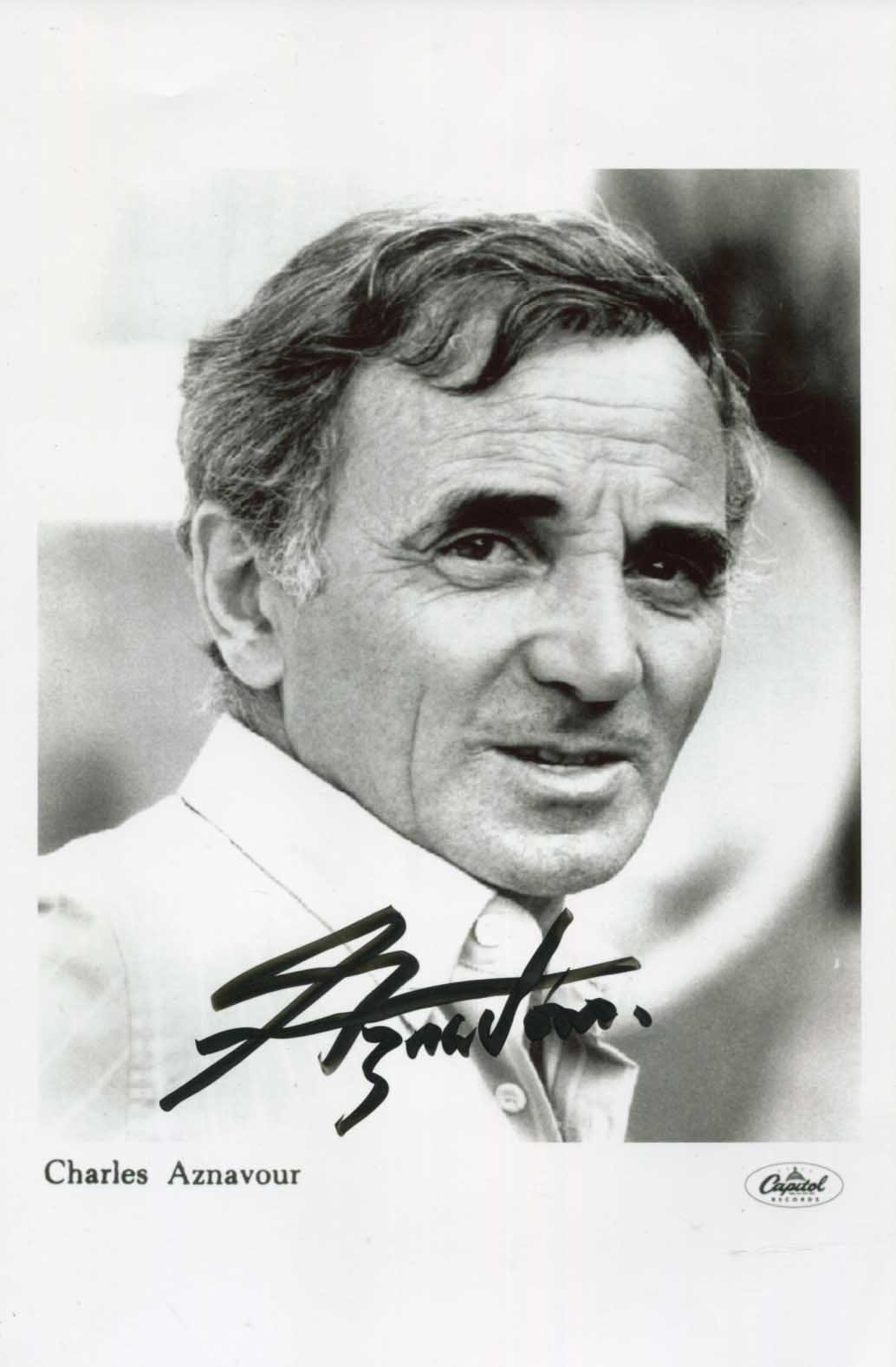 Charles Aznavour Autograph Autogramm | ID 7840263372949