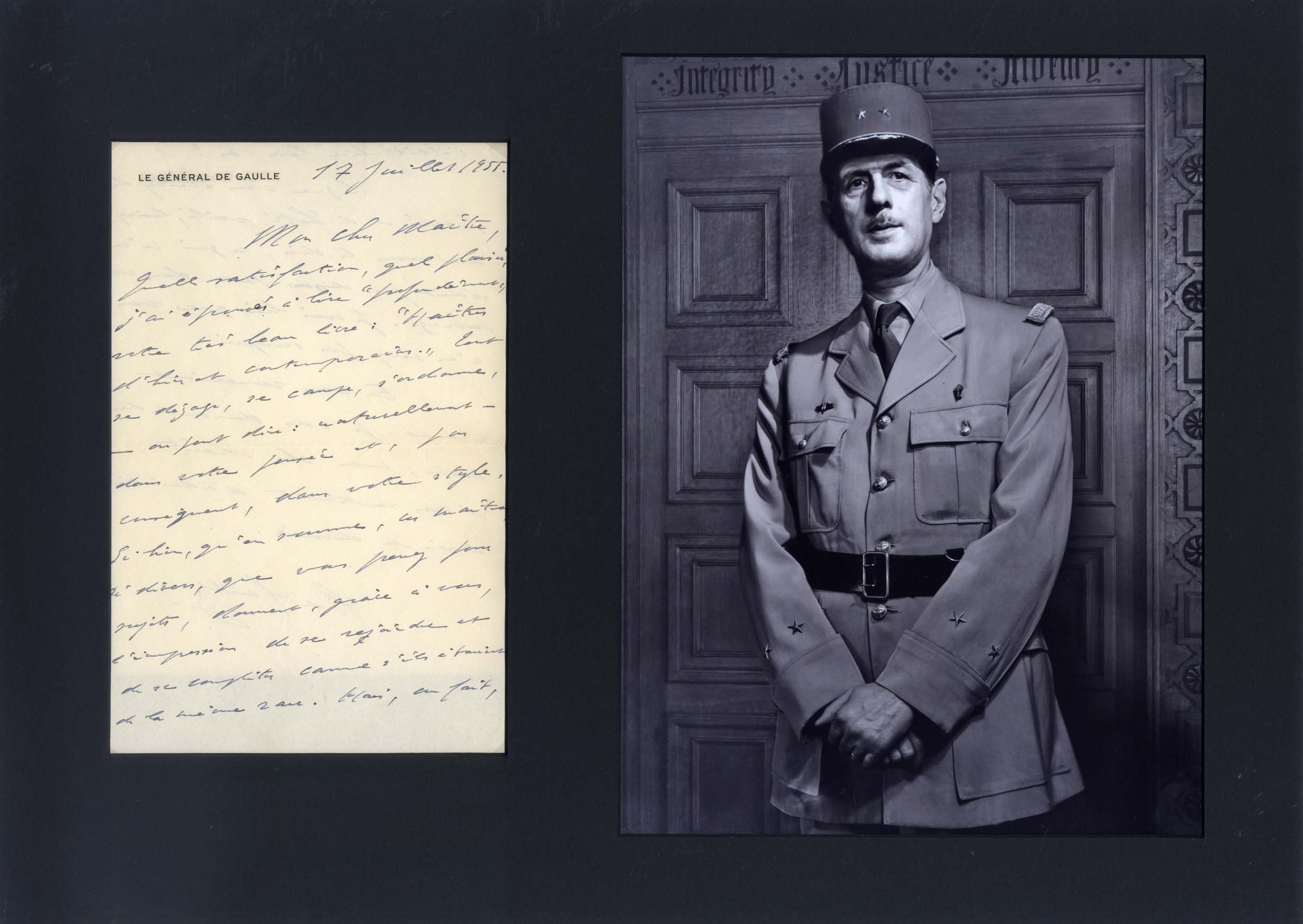 Charles de Gaulle Autogramm