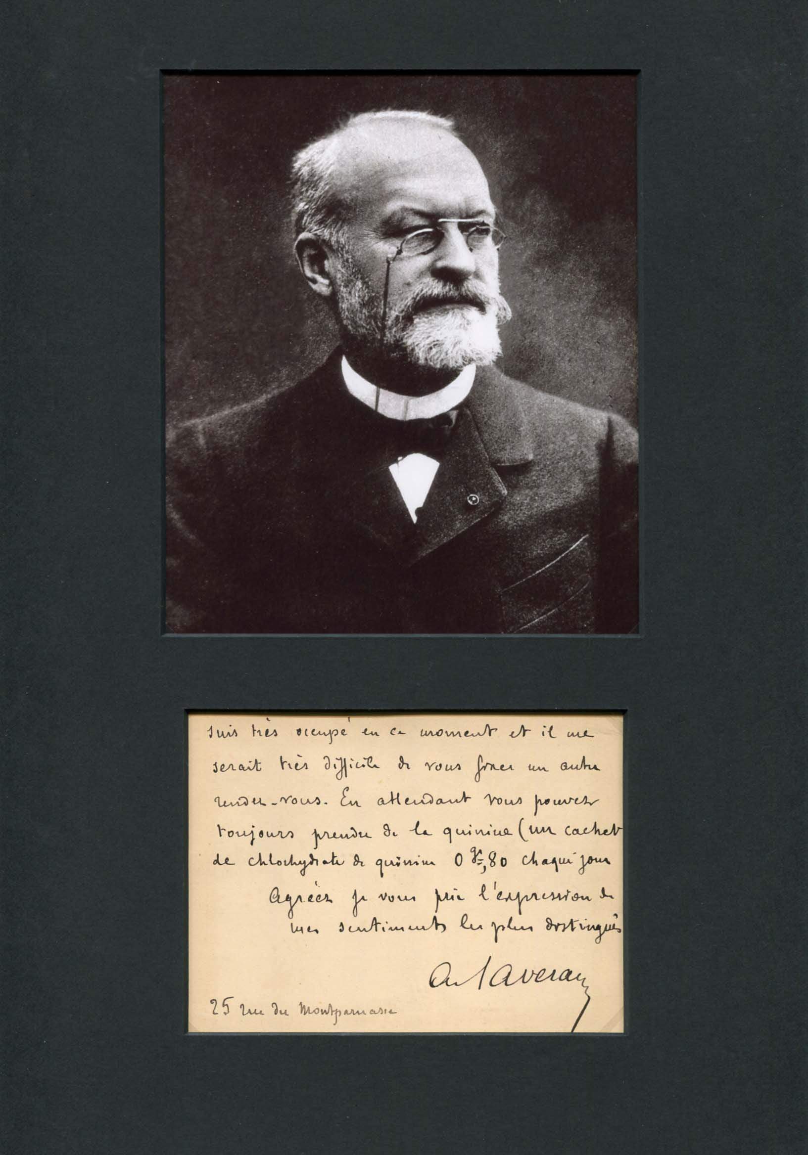 Laveran, Charles Louis Alphonse autograph