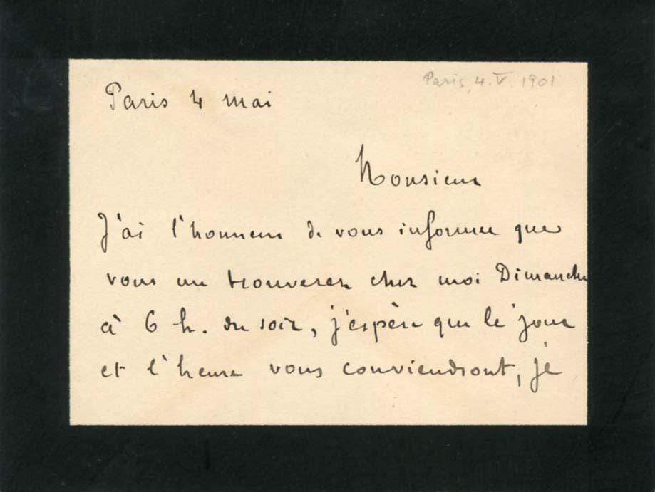 Laveran, Charles Louis Alphonse autograph