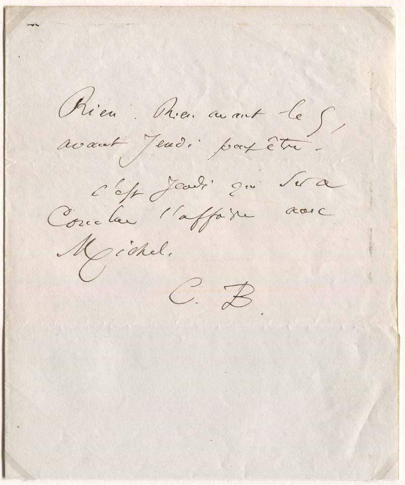 Charles Pierre Baudelaire Autograph Autogramm | ID 7018013196437