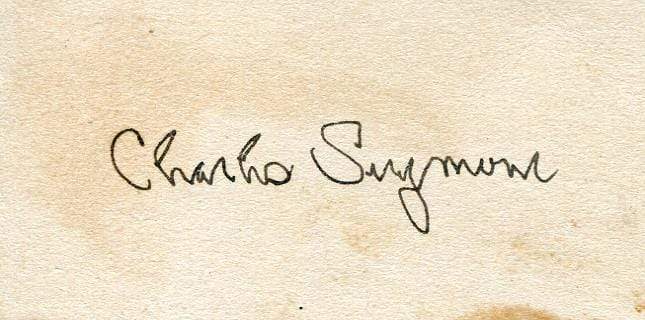 Seymour, Charles autograph