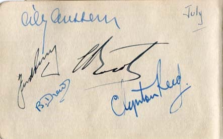 Celia Reed Autograph Cilly & Jean & Joseph & Fred Ausem & Borota & Reed & Perry Autograph ...