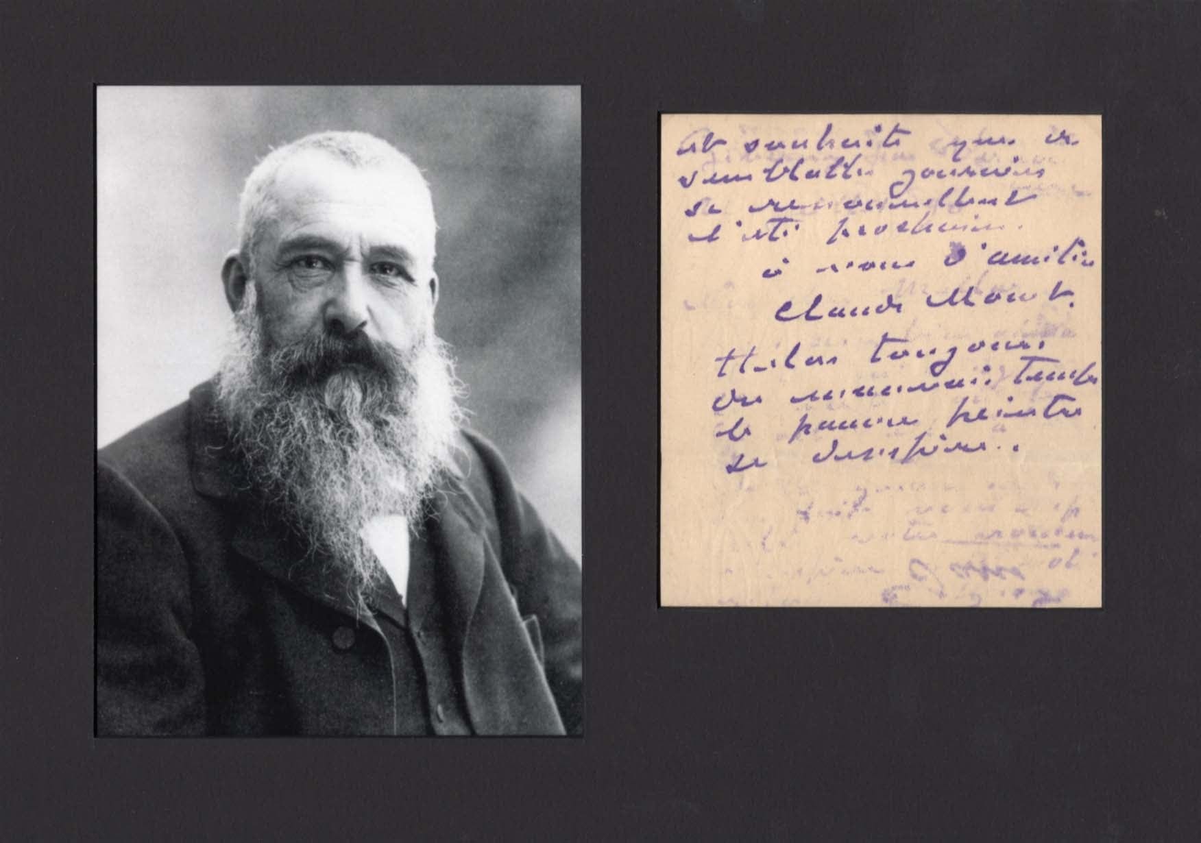 Claude Monet Autograph Autogramm | ID 7816155988117