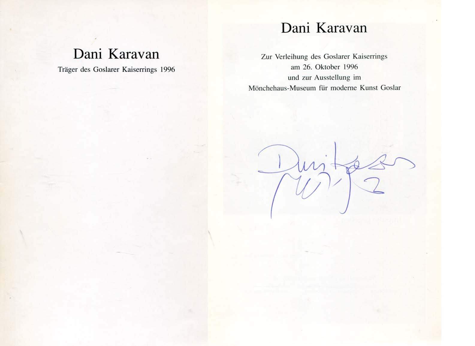 Karavan, Dani autograph