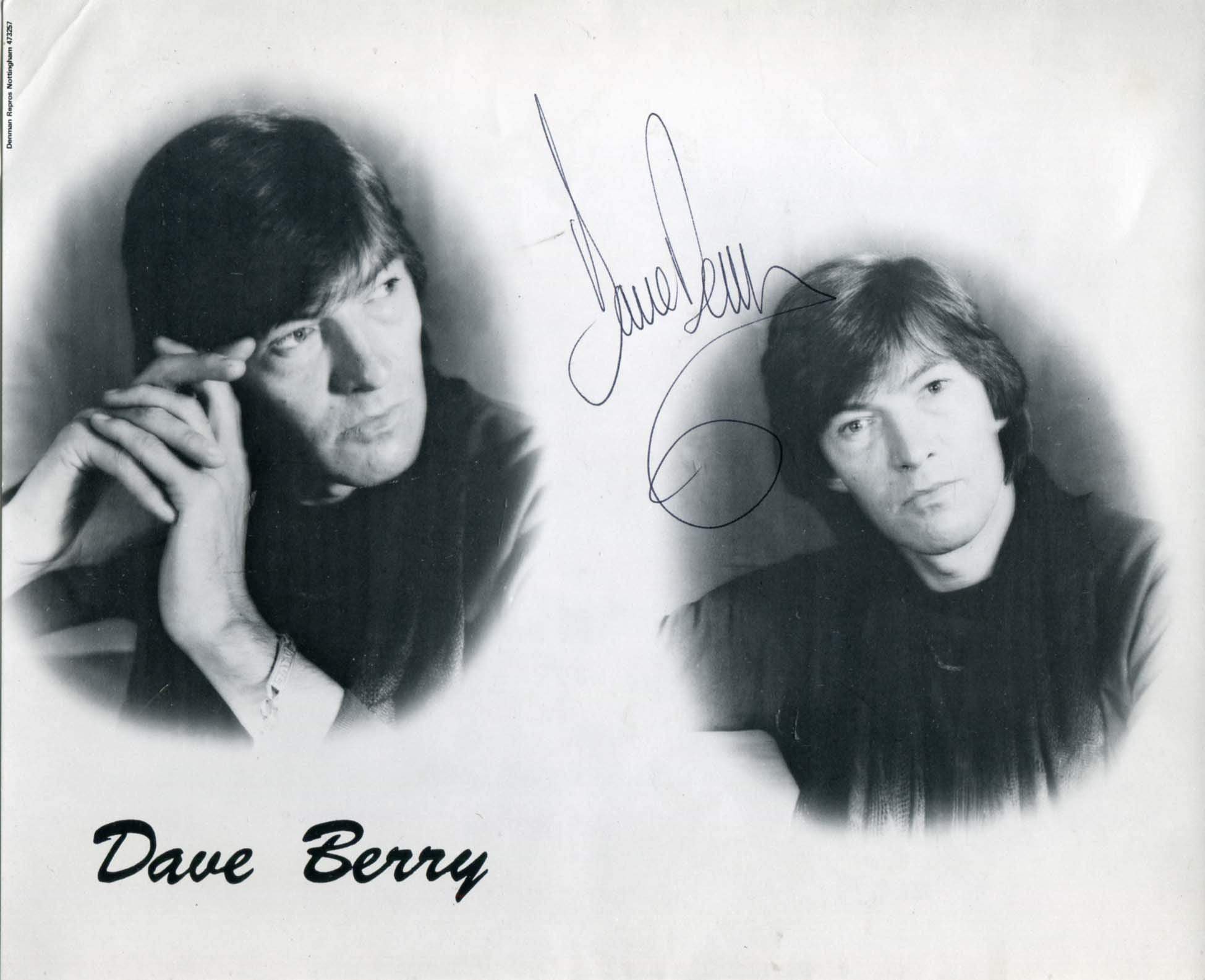 Dave Berry autograph