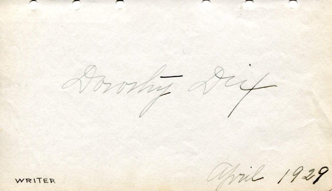 Dix, Dorothy autograph