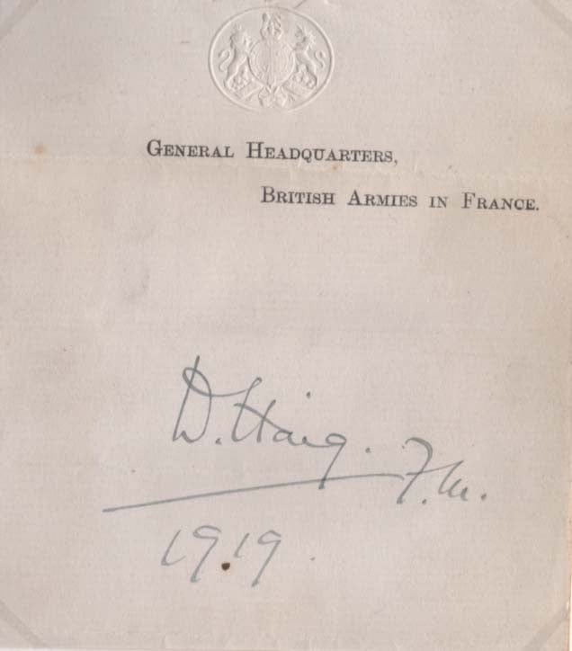 Douglas Haig Autograph Autogramm | ID 7825036935317