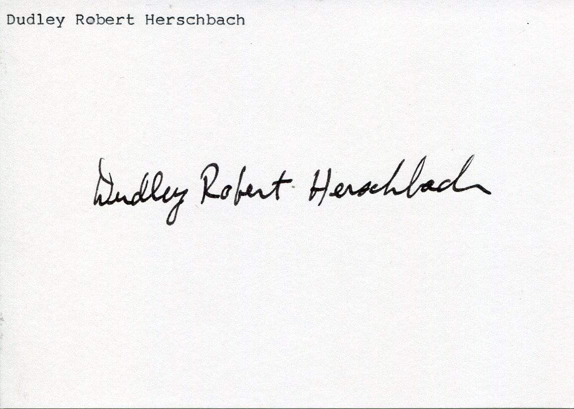 Herschbach, Dudley R. autograph