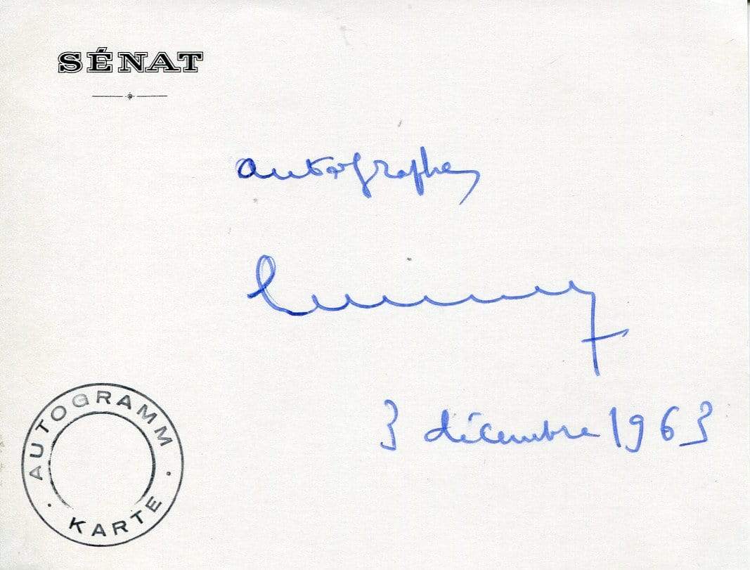 Faure, Edgar autograph