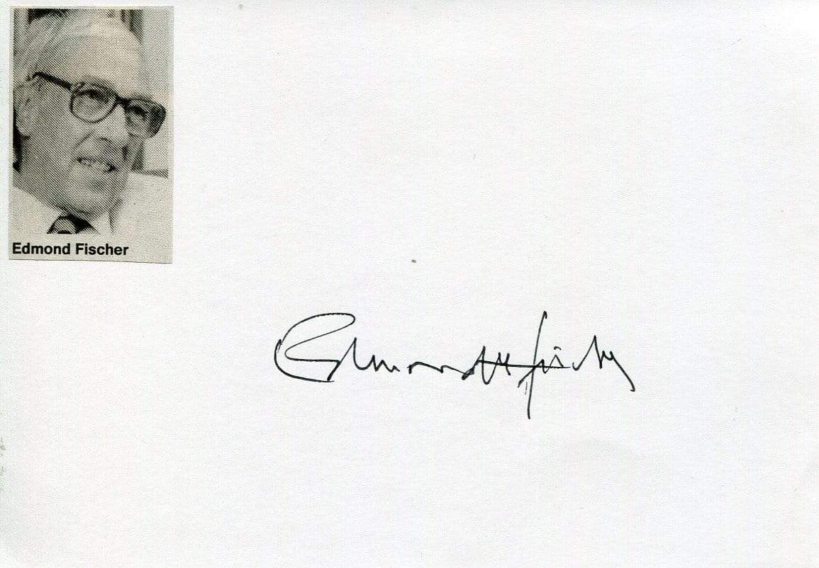 Fischer, Edmond H. autograph