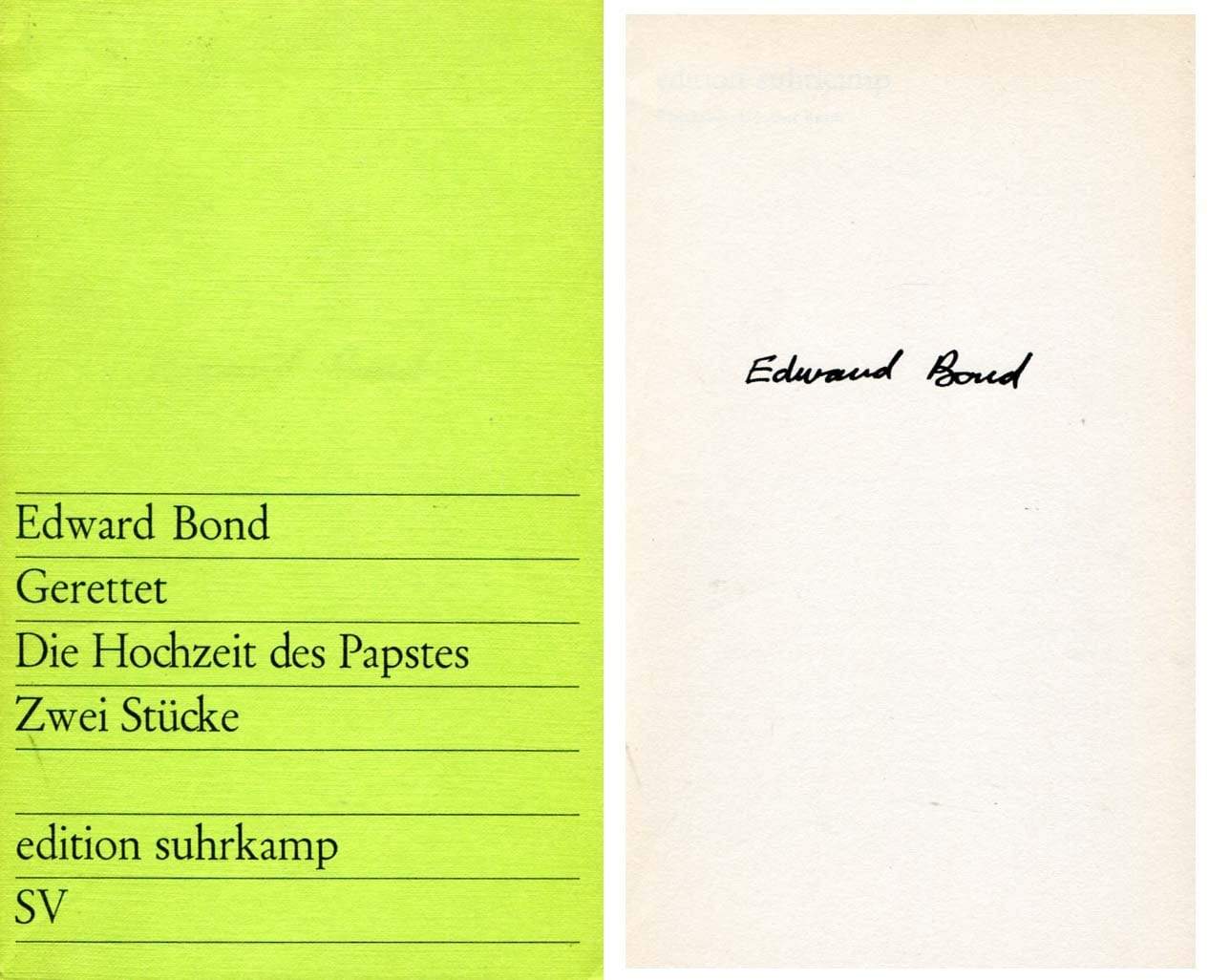 Bond, Edward autograph