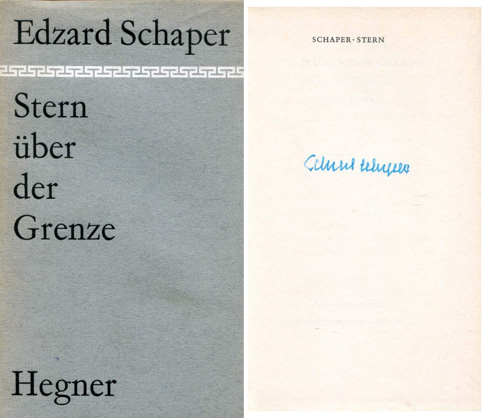 Schaper, Edzard autograph