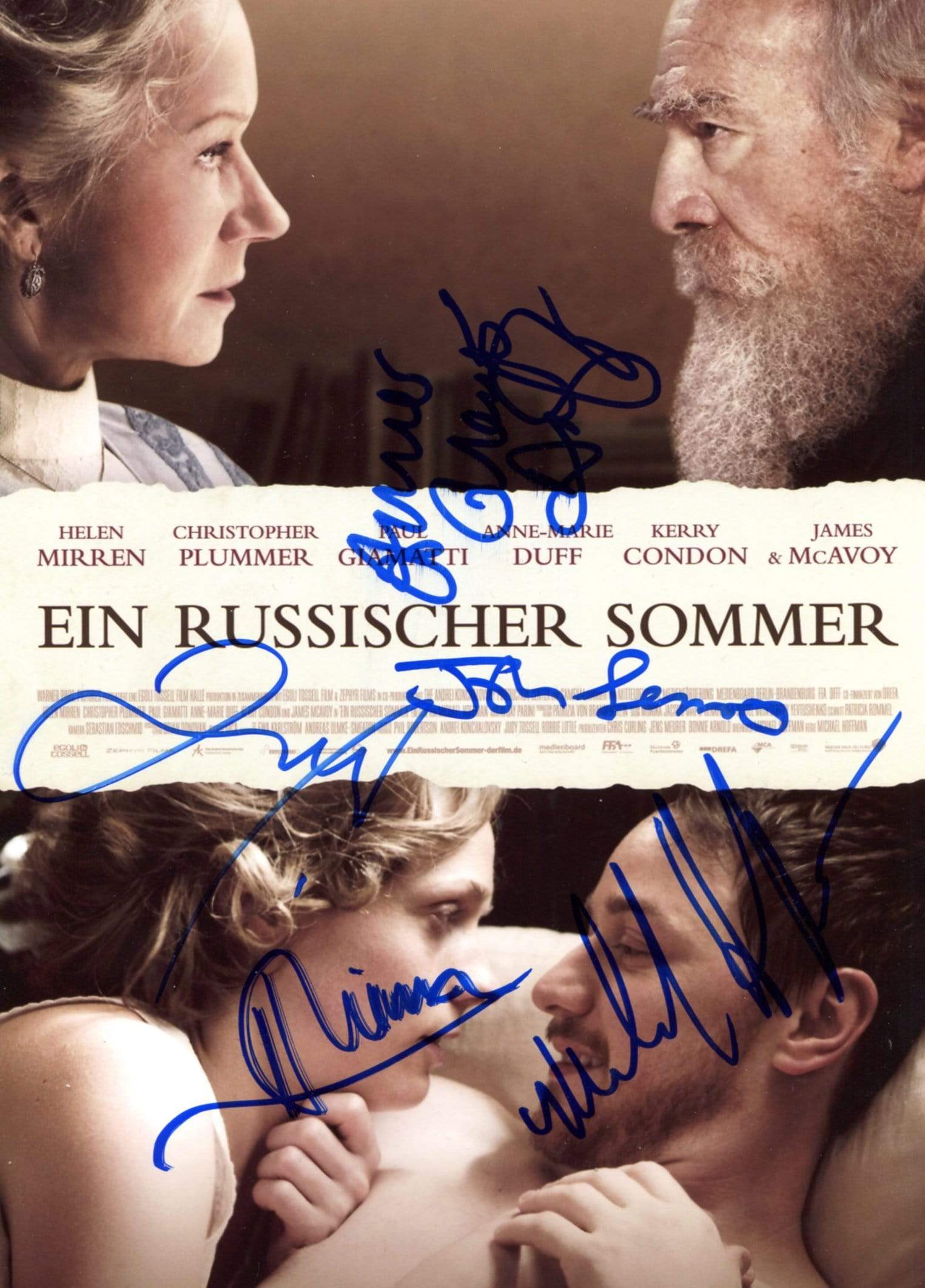 Ein russischer Sommer CAST autograph