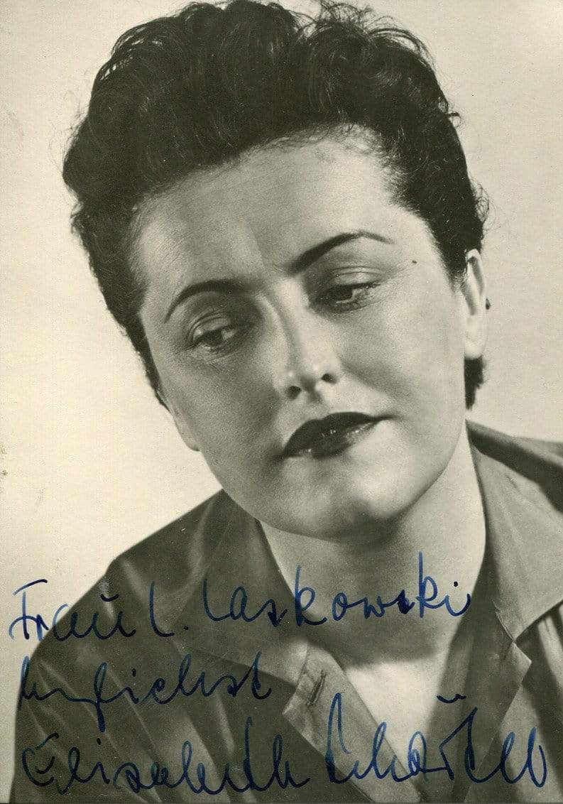 Schärtel, Elisabeth autograph