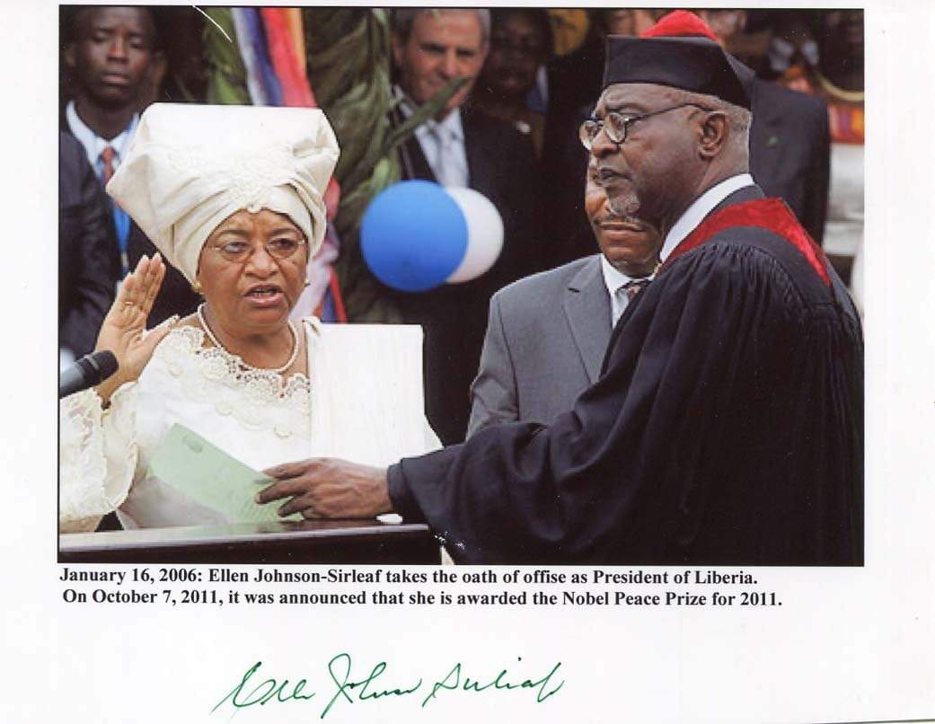 Ellen Johnson Sirleaf Autograph Autogramm | ID 6881586282645
