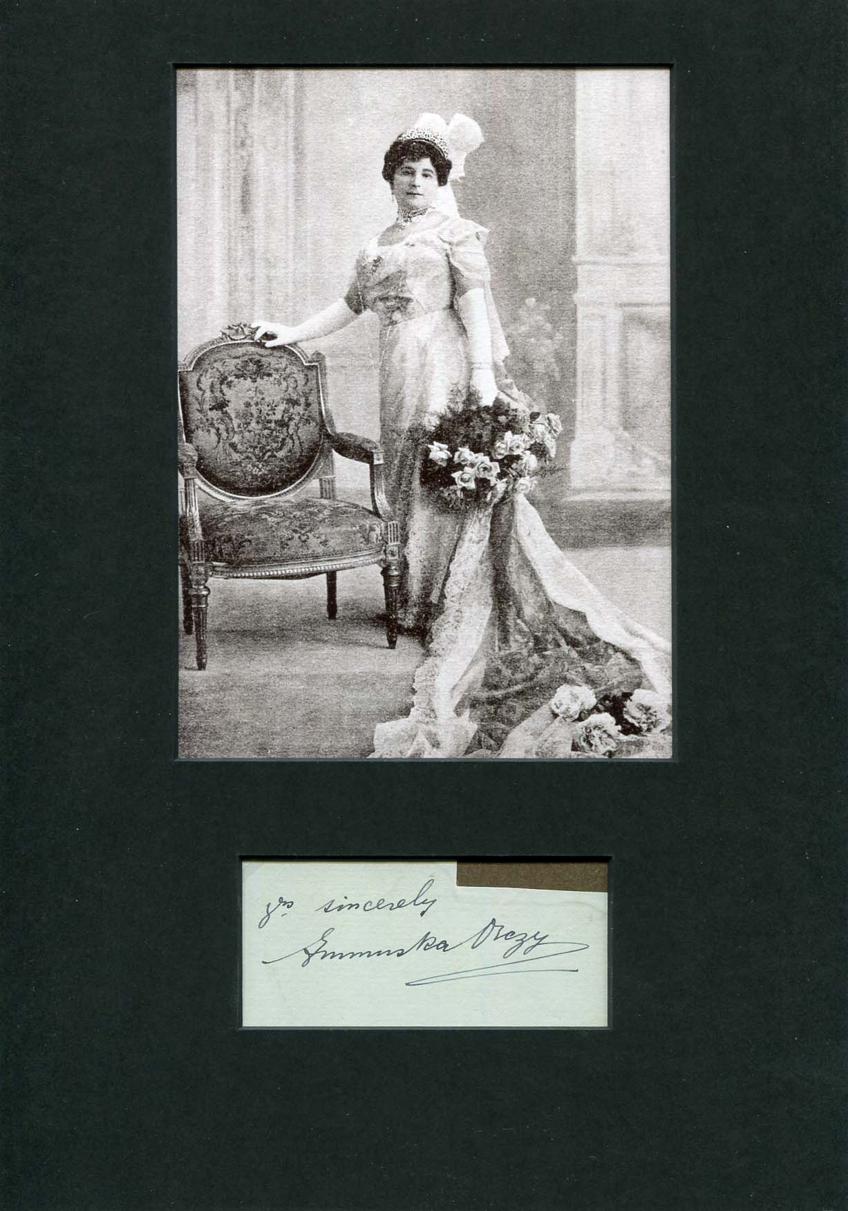 Emma Magdolna Rozália Mária Jozefa Borbála Orczy de Orci Autograph Autogramm | ID 6937212813461