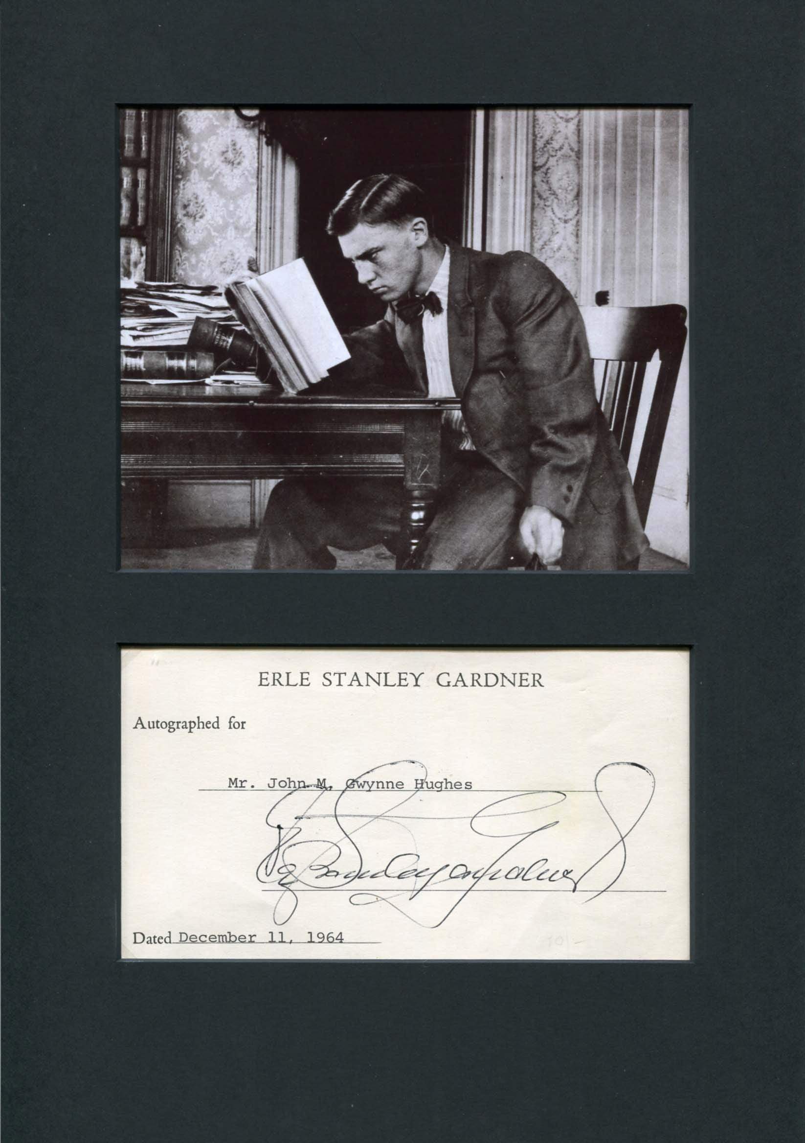 Gardner, Erle Stanley autograph