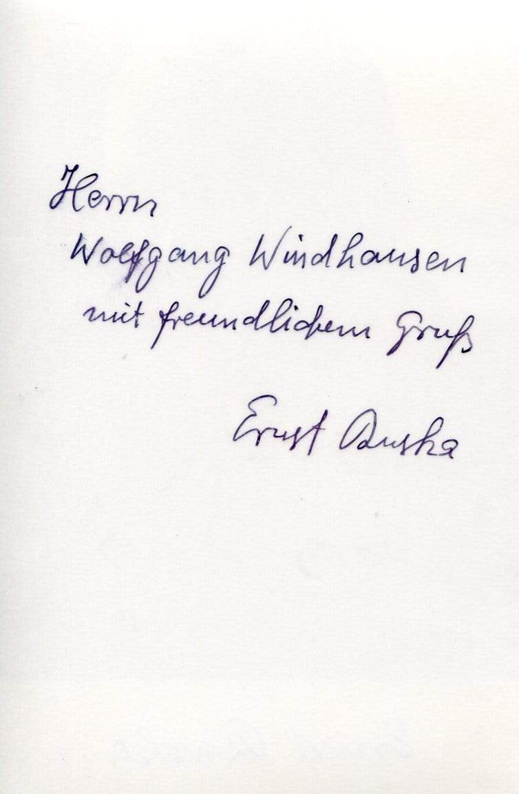 Ruska, Ernst autograph