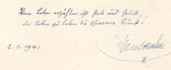 Ernst Zahn Autograph Autogramm | ID 7561715810453