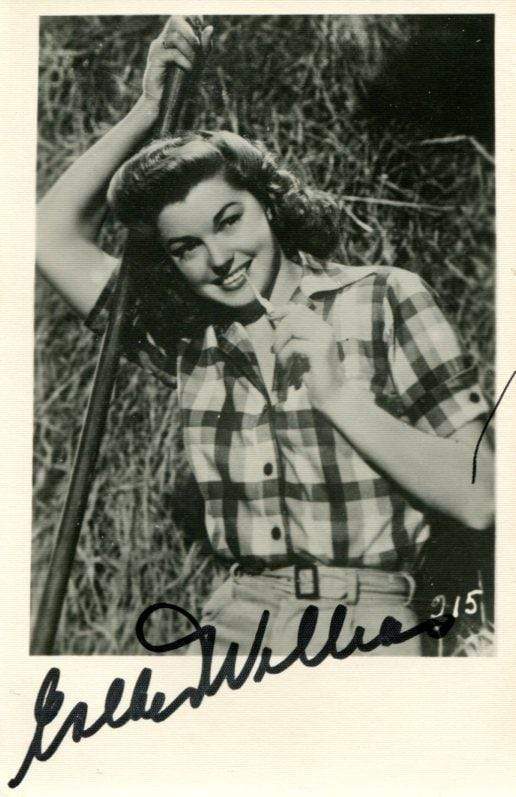 Williams, Esther Jane autograph