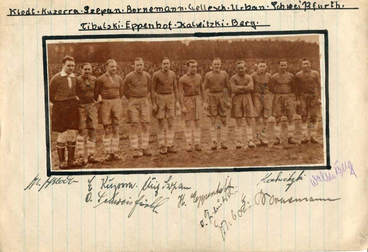 FC Schalke 04 Soccer Team 1938/1939 autograph