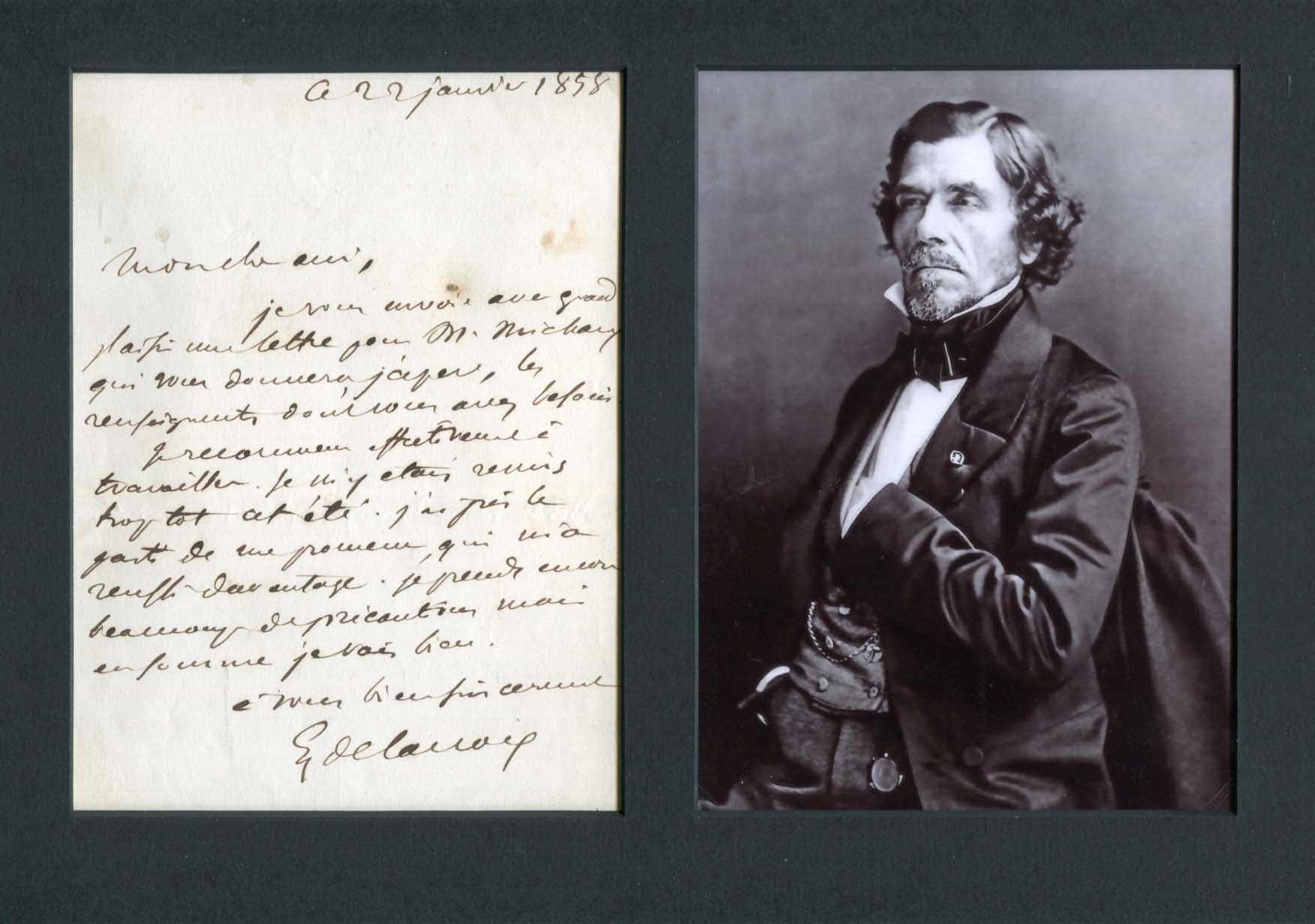 Ferdinand Victor Eugène Delacroix Autograph Autogramm | ID 7799271391381