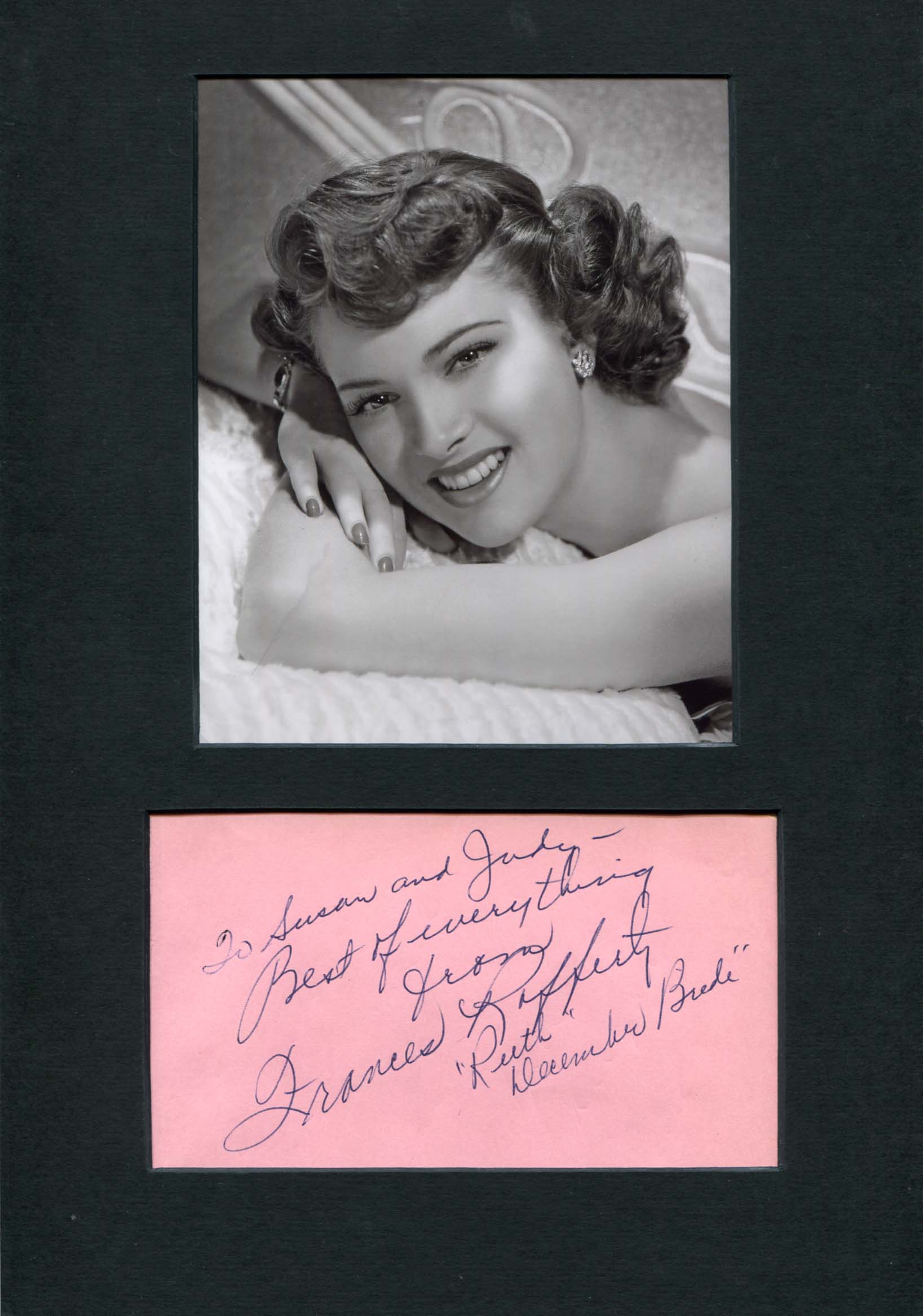Rafferty, Frances autograph