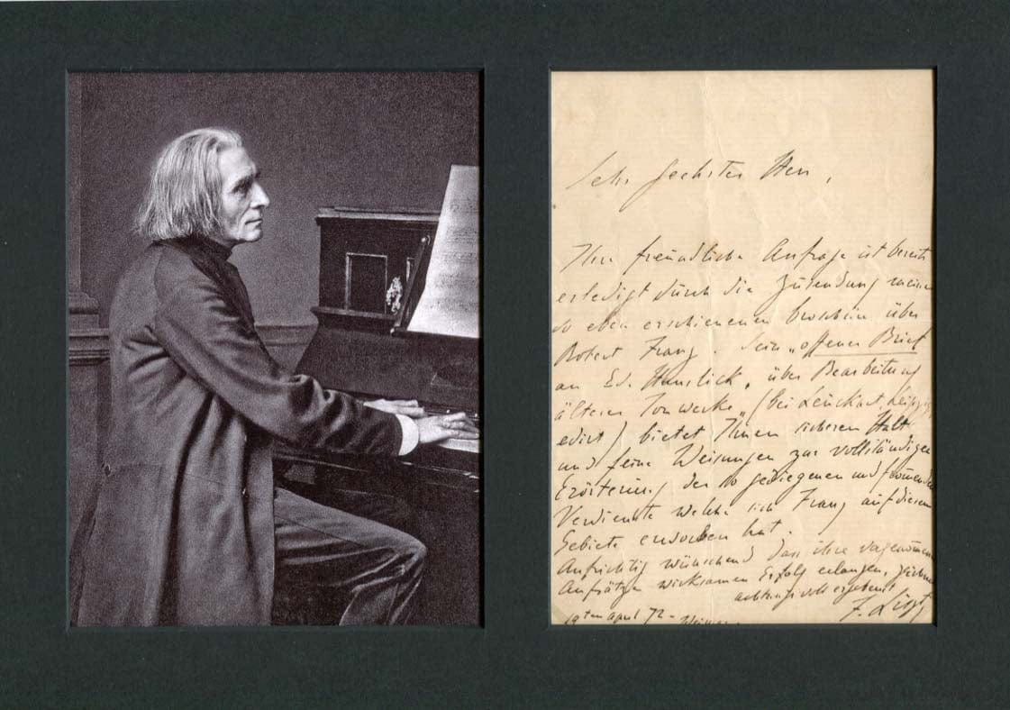Franz Liszt Autograph