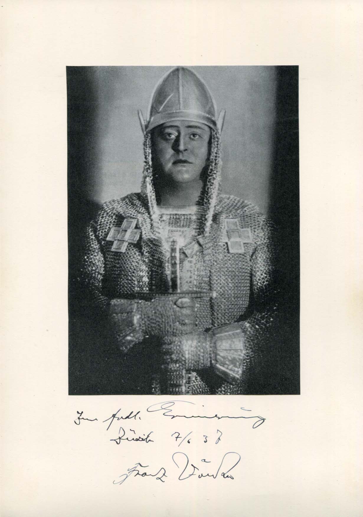 Franz Voelker Autograph