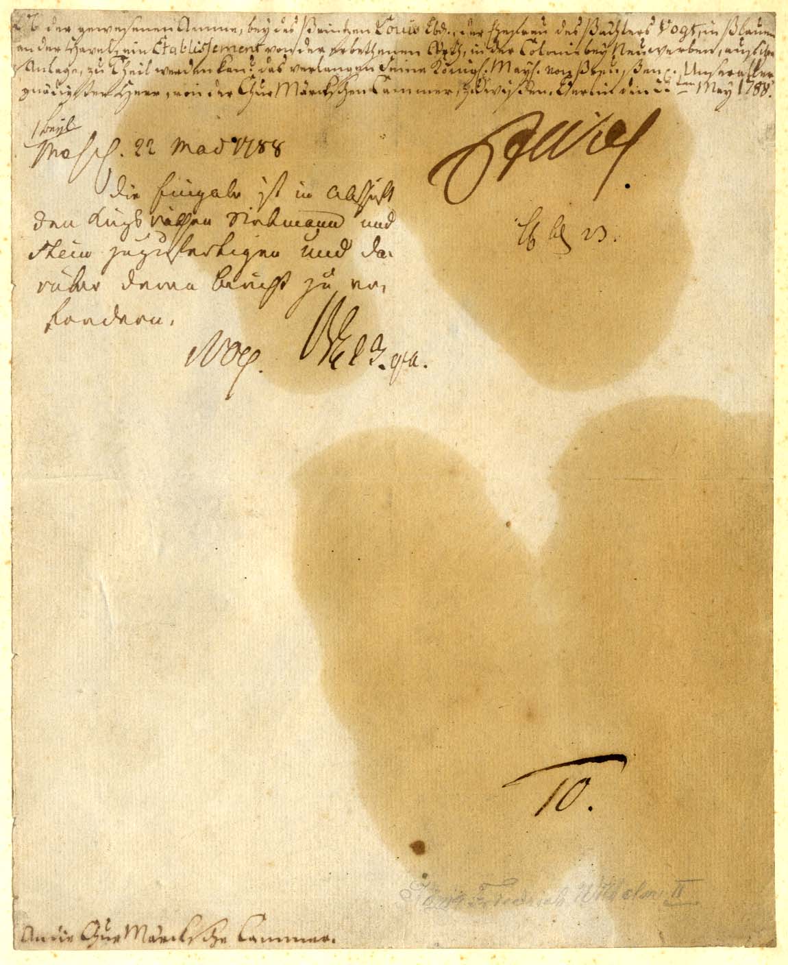 Friedrich Wilhelm II. (Preußen) Autogramm