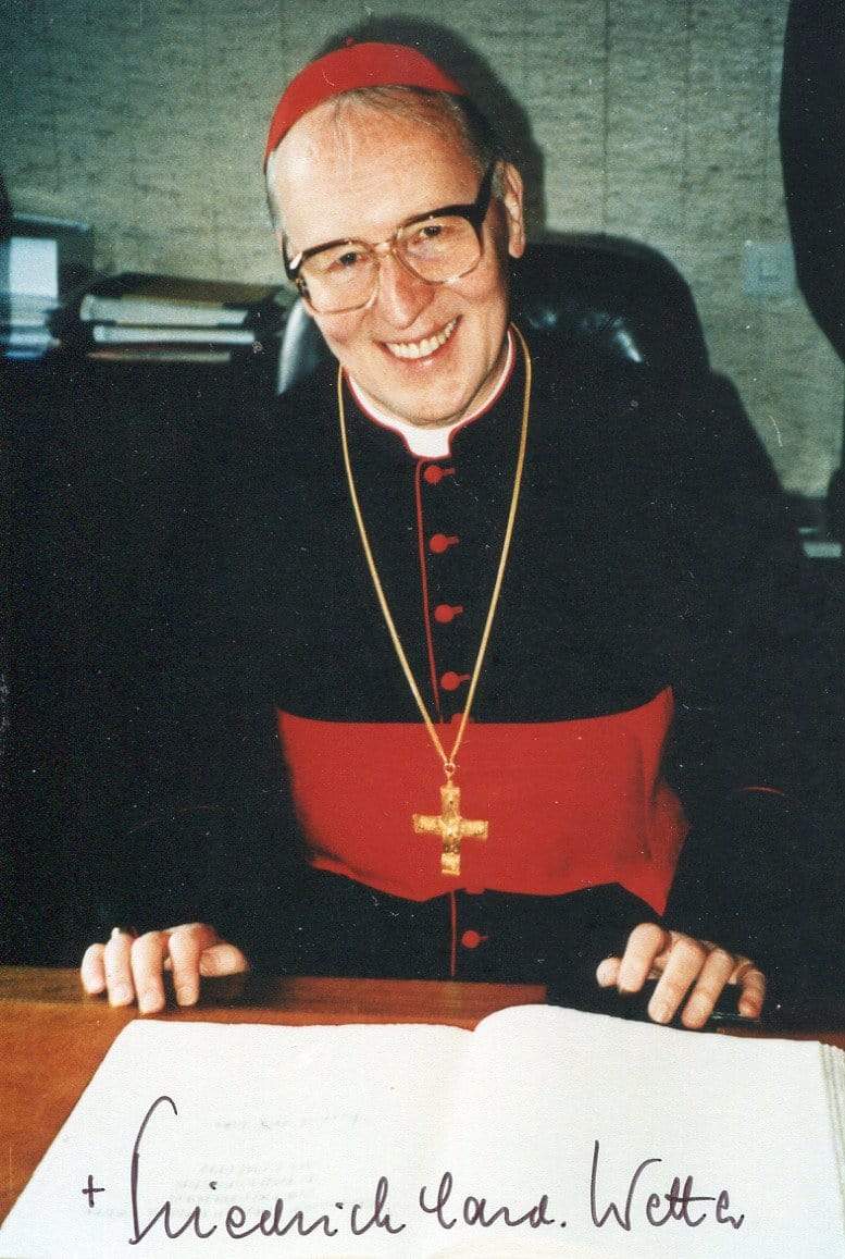 Cardinal Wetter, Friedrich autograph