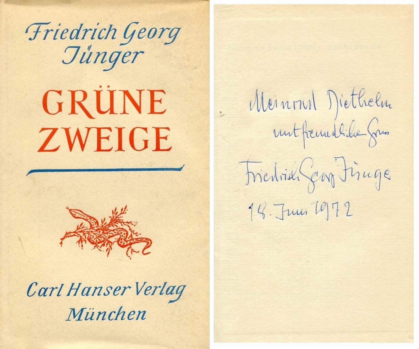 Jünger, Friedrich Georg autograph