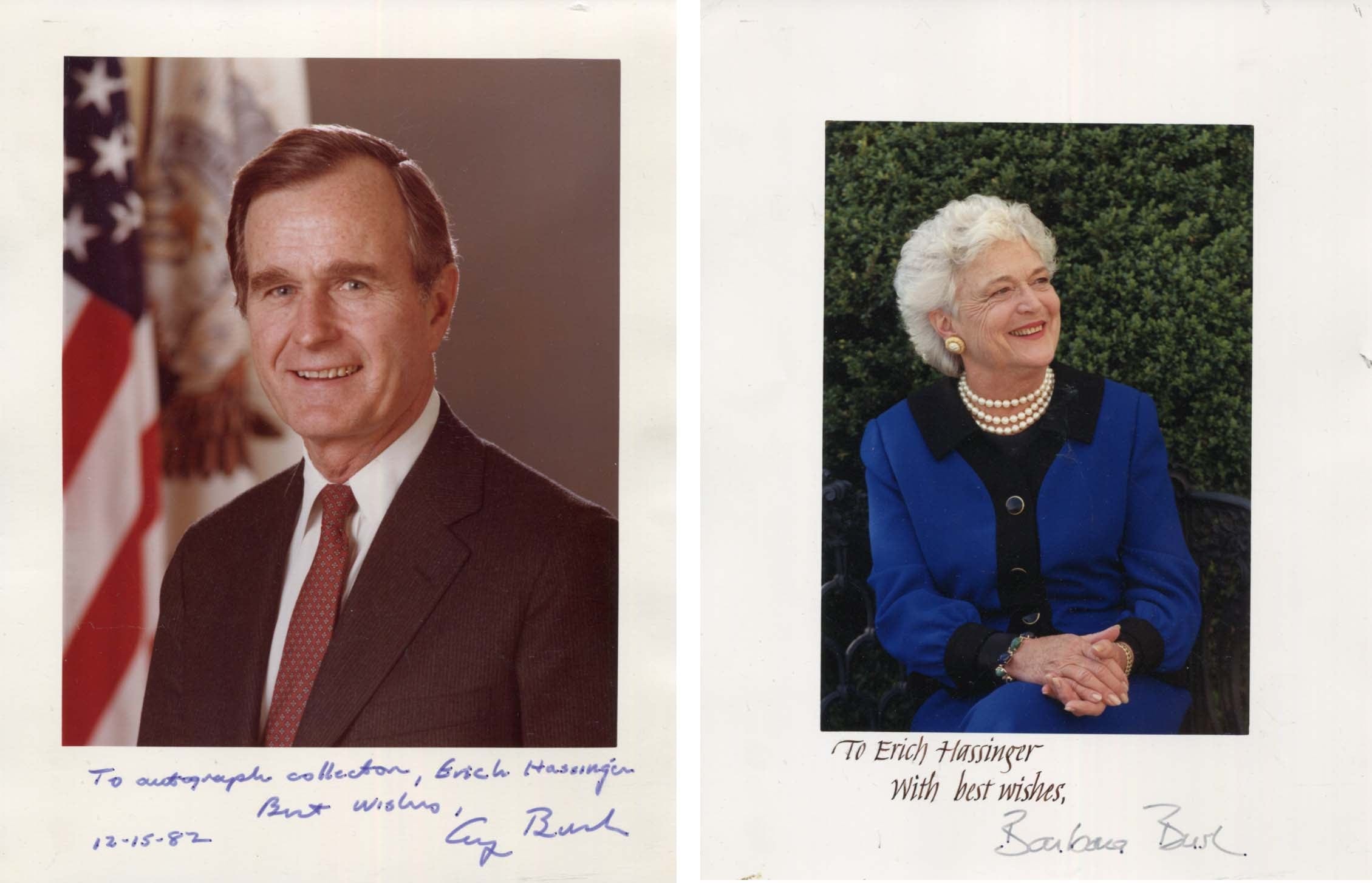 Barbara & George H. W. Bush Autographs